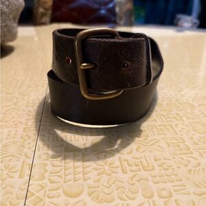 Vintage Classic Brown Leather Belt